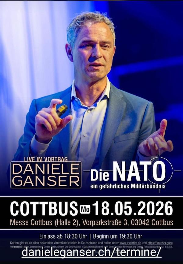 Daniele Ganser | 18.05. | Cottbus 