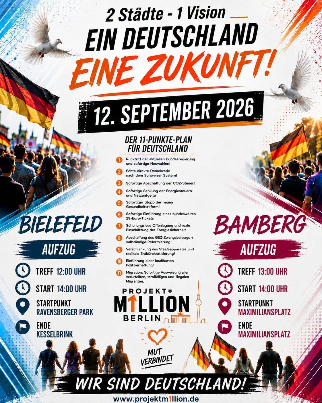 Aufzug | 12.09. | Bamberg, Bielefeld