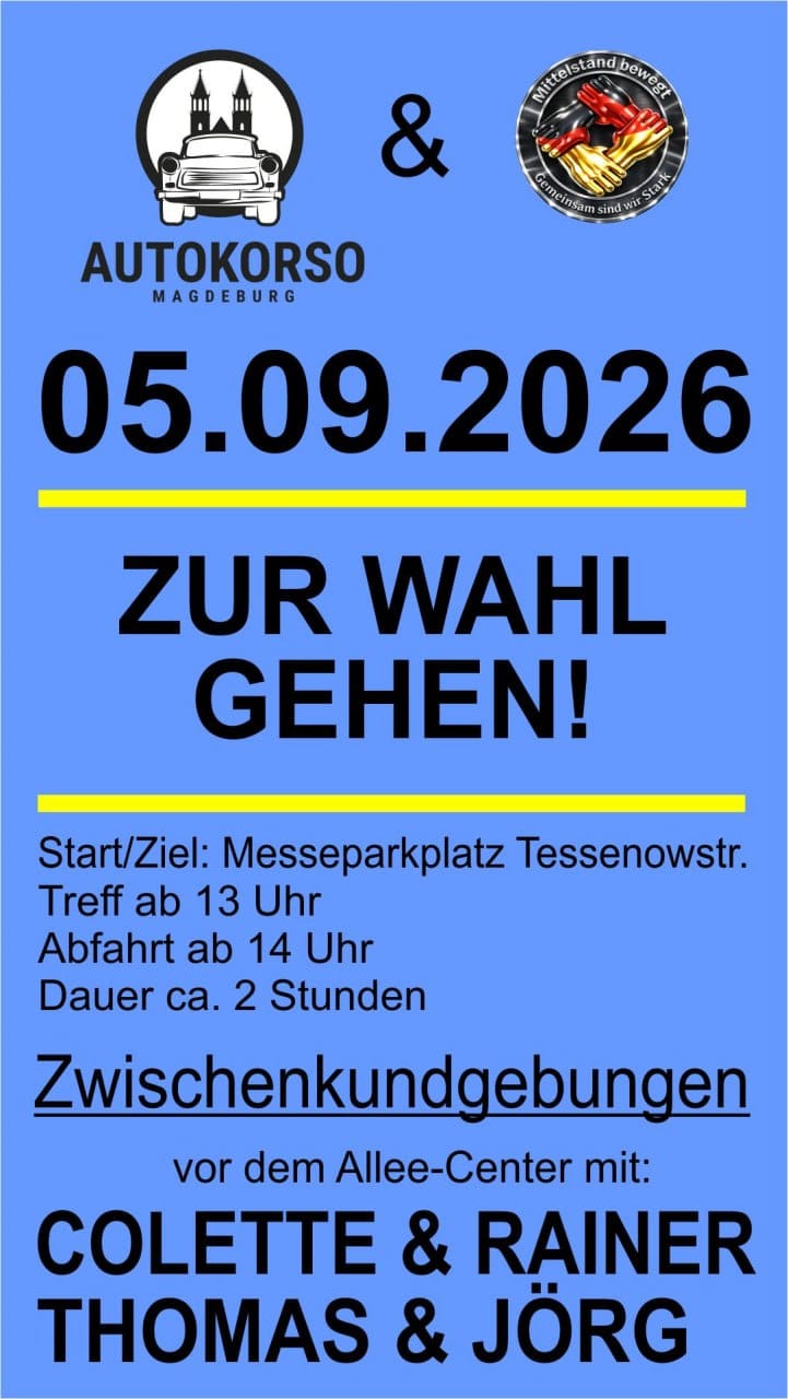 Autokorso | 05.09. | Magdeburg