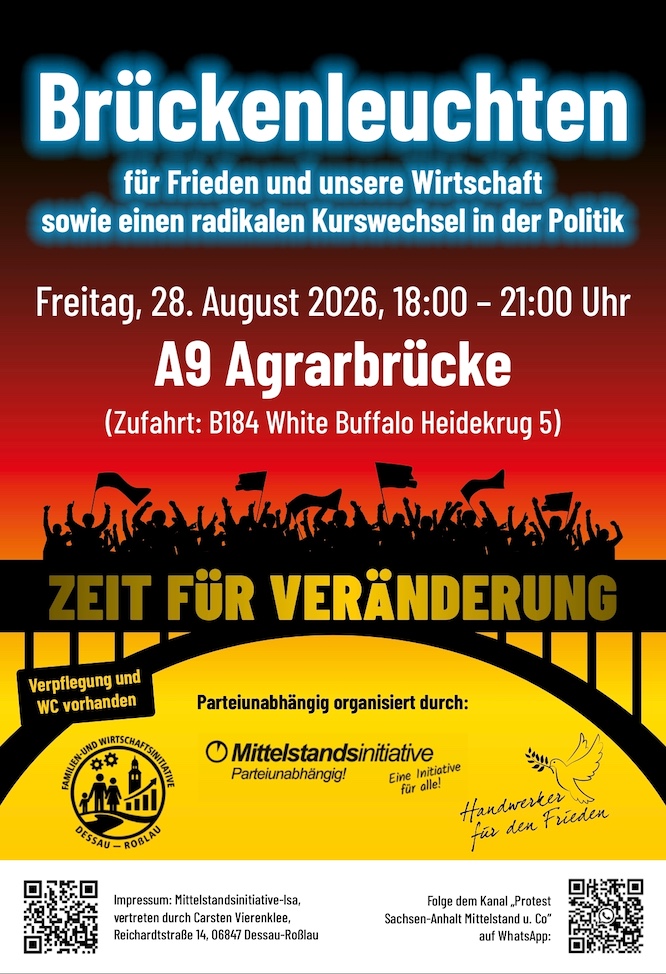 Brückenleuchten | 28.08. | A9 Agrarbrücke