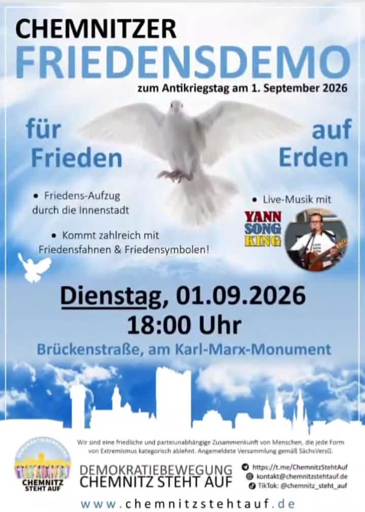 Friedensdemo | 01.09. | Chemnitz