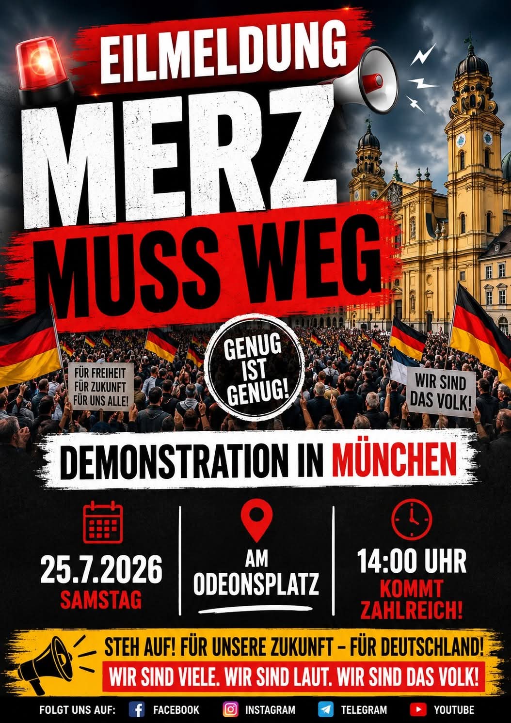 Merz muss weg | 25.07 | München