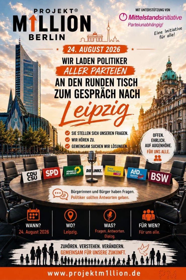 Parteien an den Tisch | 24.08. | Leipzig
