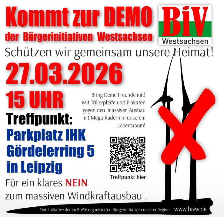 Gegen Windkraft-Wildwuchs | 27.03. | Leipzig