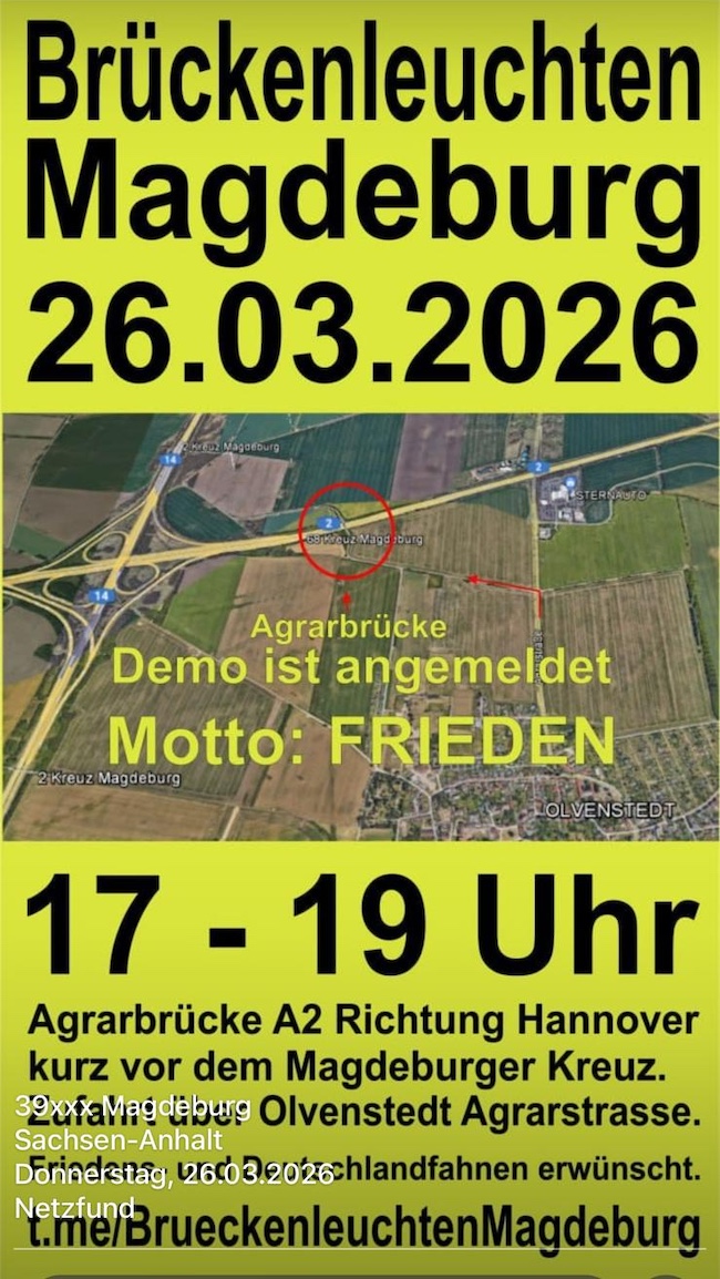 Brückenleuchten | 26.03. | Magdeburg