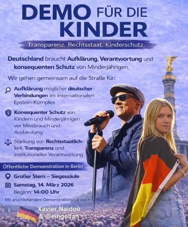 DEMO FÜR DIE KINDER | 14.03. | Berlin, Siegessäule
