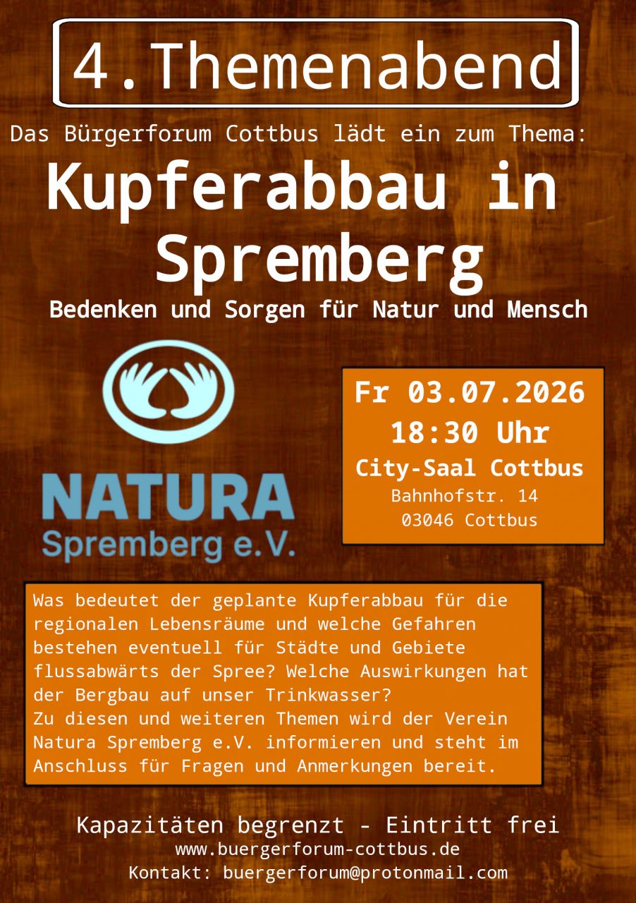 Themenabend Kupferabbau | 03.07. | Spremberg