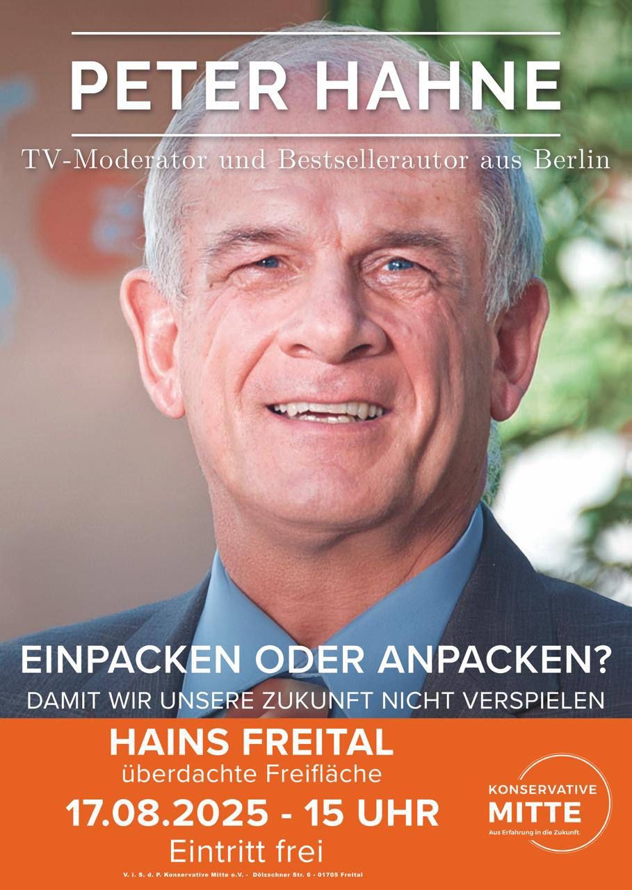  Peter Hahne - 17.08.2025 in Freital