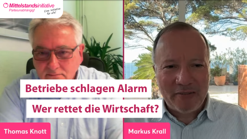 12.11. - 15.30 Uhr LIVE! Dr. Markus Krall im Gespräch mit der Mittelstandsinitiative Brandenburg