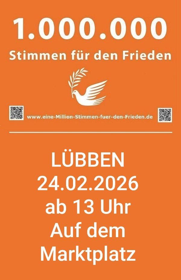 24.02. | Stimmen für den Frieden | Lübben