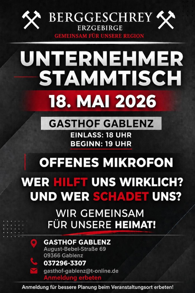 Unternehmerstammtisch | 18.05 | Gablenz