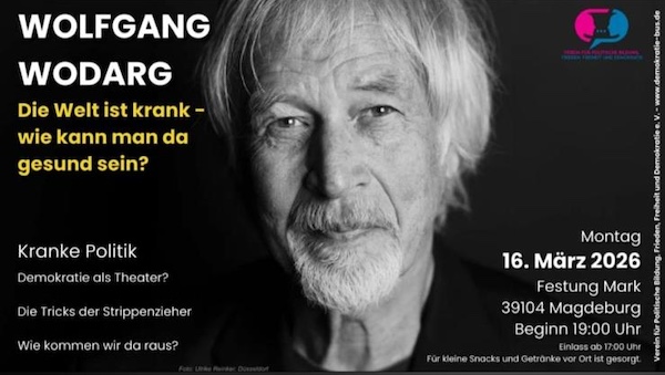 16.03. |  Wolfgang Wodarg | Magdeburg