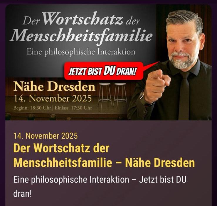 14.11. Der Wortschatz der Menschheitsfamilie - nahe Dresden